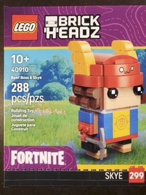 LEGO BRICK'H'EADZ FORTNITE "Skye & Beef Boss" 40910 UNOPENED